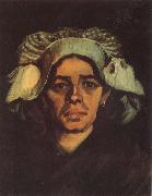 Vincent Van Gogh Head of a Peasant Woman with Whit Cap (nn040 china oil painting artist